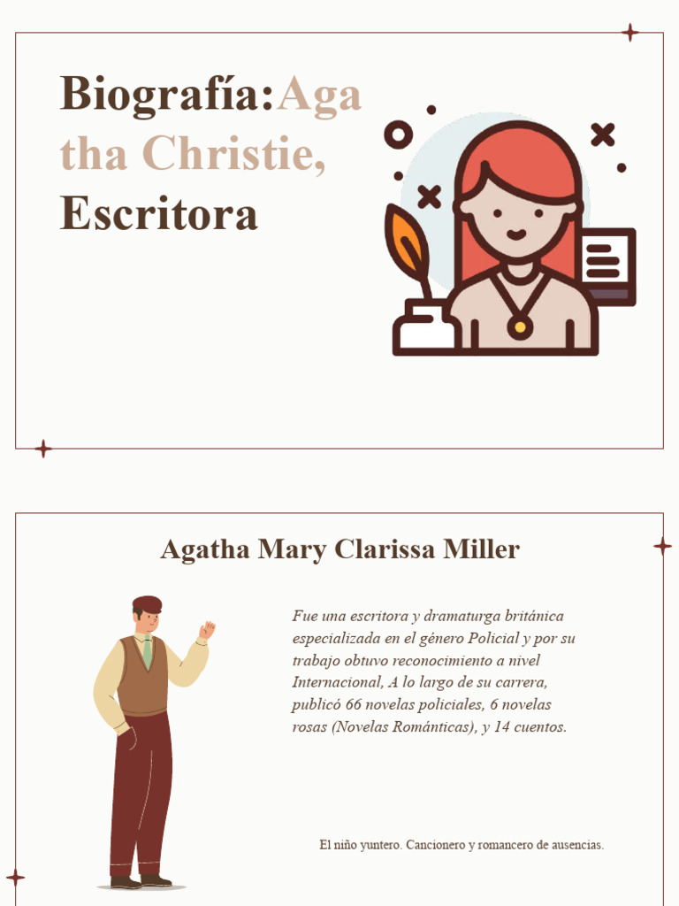 Biografia para Ingles de Agatha Christie | PDF