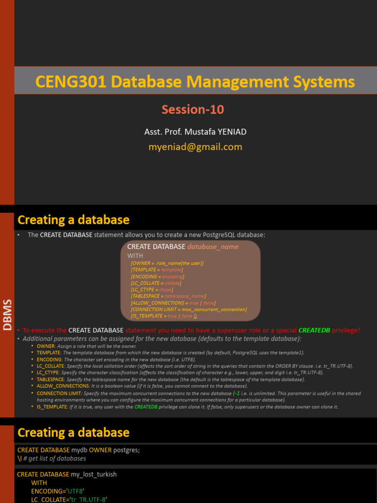 PostgreSQL Database Essentials | PDF | Databases | Postgre Sql