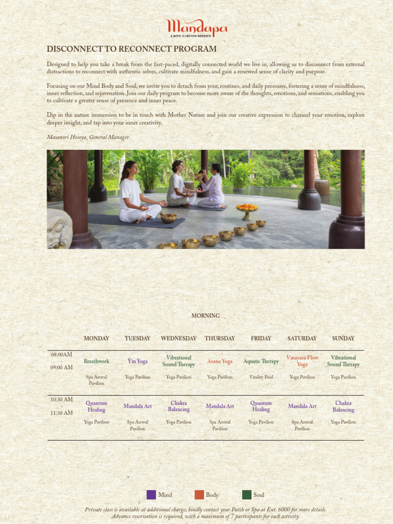 Disconnect to Reconnect Program | PDF | Yoga | Meditation