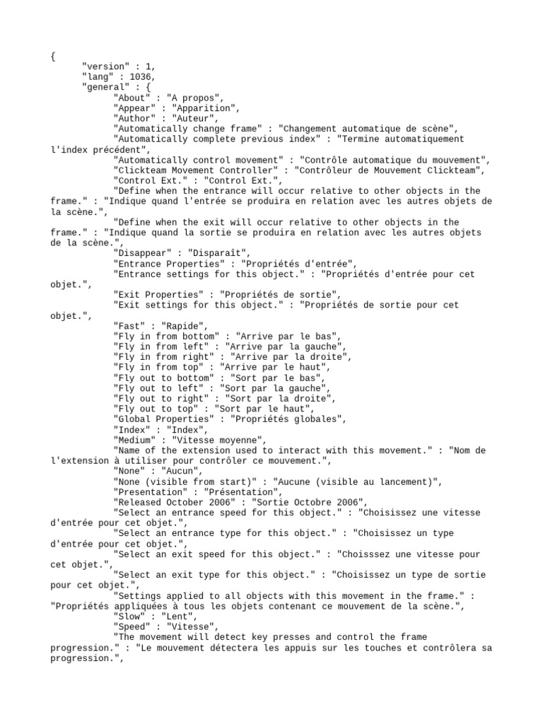 Propriétés de mouvement Clickteam | PDF | Ordinateurs | Technologie et ...