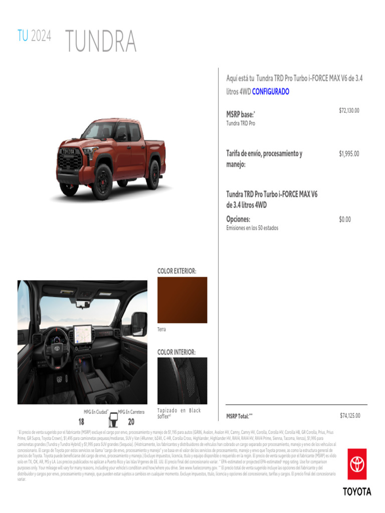 2024 TOYOTA TUNDRA MAINTENANCE SCHEDULE PDF visual data 2