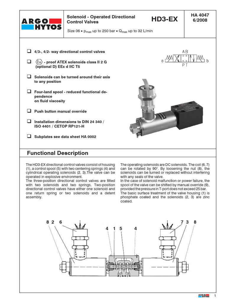 Datablad Ex-Ventiler HA4047 | PDF | Electrical Connector | Valve