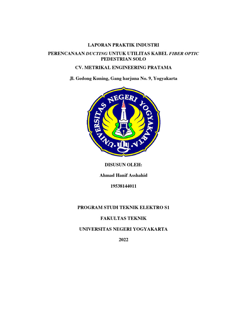 Edited PI - Ahmad Hanif | PDF