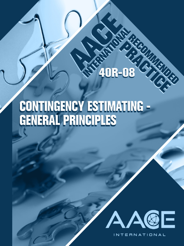 40r-08-Contingency Estimating General Principles | PDF | Risk | Risk ...