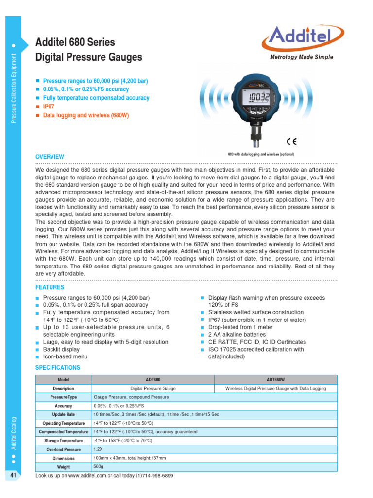 Additel 680 Software Download Info | PDF | Pressure Measurement ...