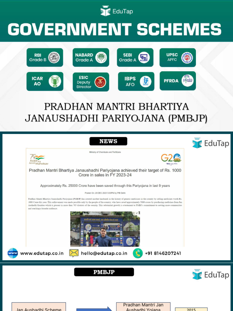 PMBJP Overview and Key Features | PDF | Economies