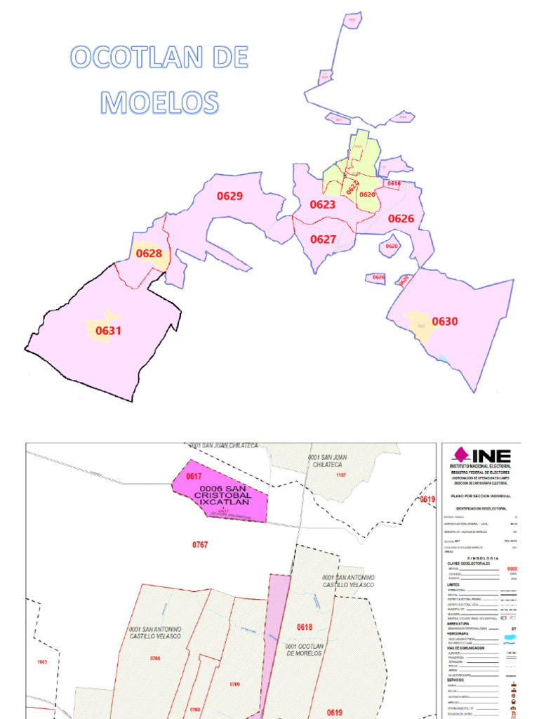 Ocotlan de Morelos (Croquis Seccionales) | PDF