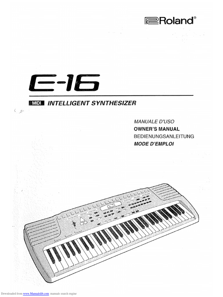 Roland E-16 Manual PDF Download | PDF | Internet Search | Internet