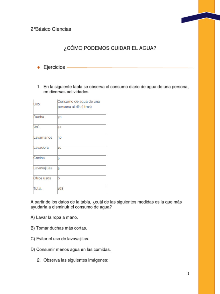 Acciones para Cuidar el Agua en Niños | PDF | Agua