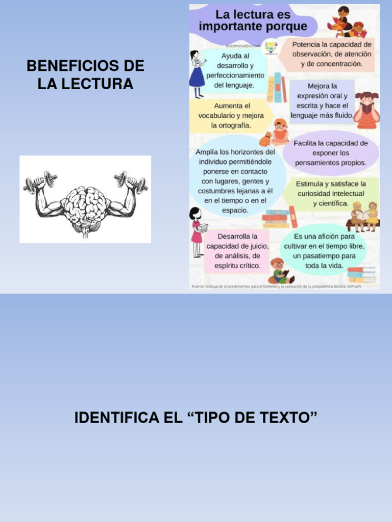Beneficios de la Lectura y Aprendizaje | PDF | Lengua española ...