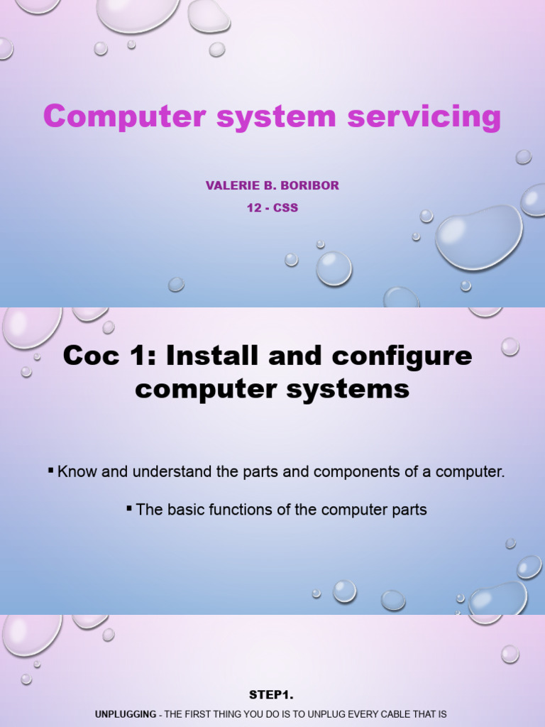 Computer System Servicing | PDF