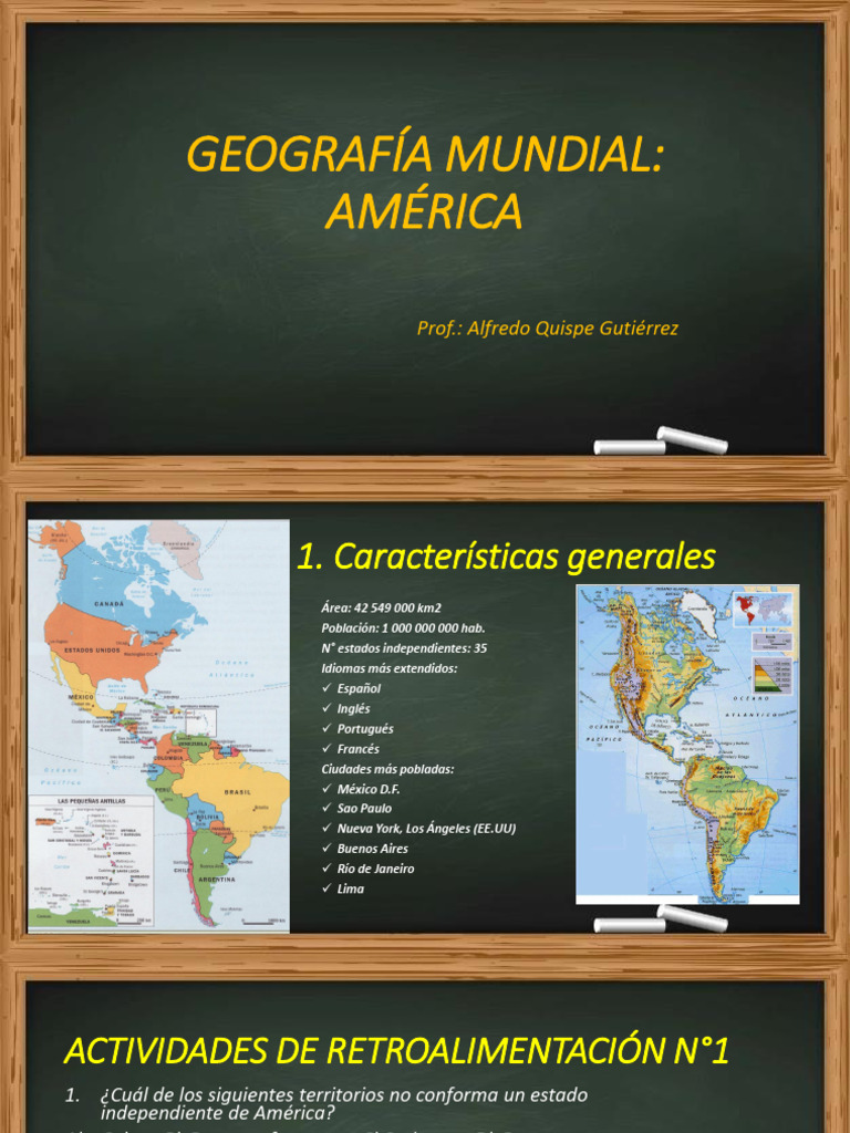 Geografía Mundial - América (I) | PDF | Américas | Ciencias de la Tierra
