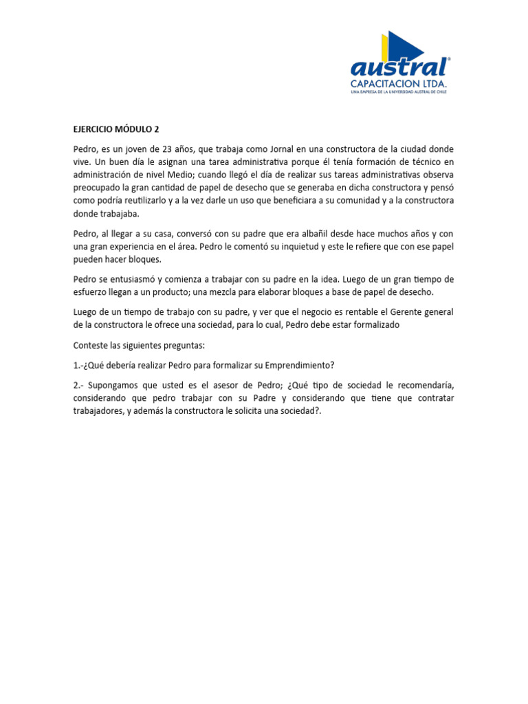 Ejercicio Módulo 2 | PDF