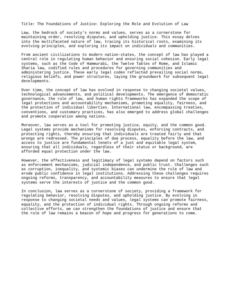 Evolution of Law and Justice Principles | PDF | Justice | Crime & Violence