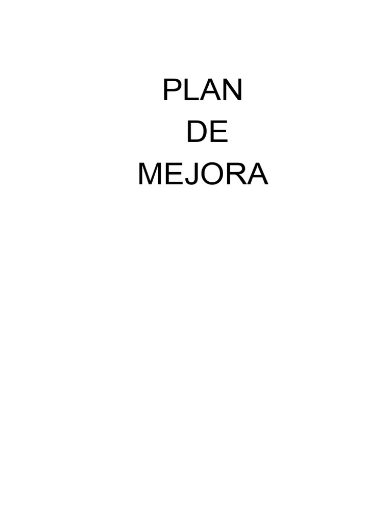 Plan de Mejora del Clima Laboral | PDF | Crecimiento personal y ...