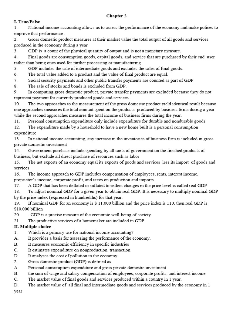 Economics Students' GDP Guide | PDF | Gross Domestic Product | Measures ...