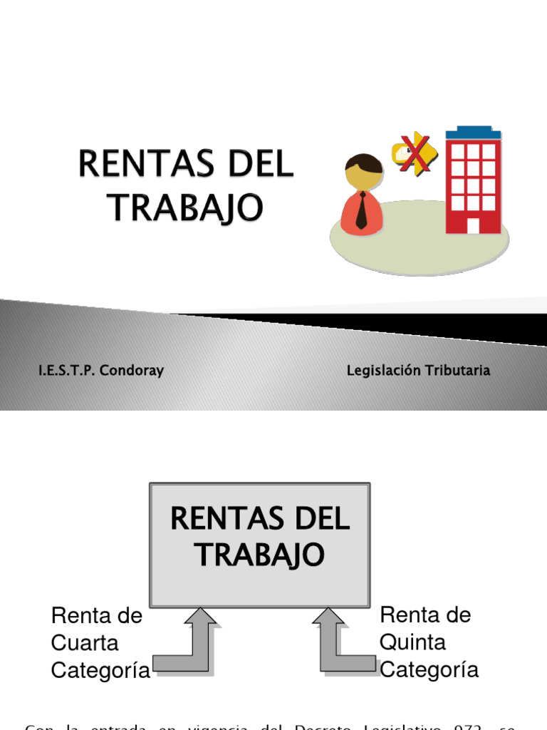 Renta de Cuarta y Quinta Categoría | PDF | Impuesto sobre la renta ...