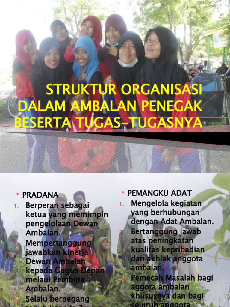 Struktur Organisasi Ambalan Penegak | PDF