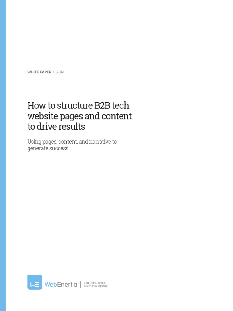 B2B Tech Website Structure Guide | PDF | Brand | Websites
