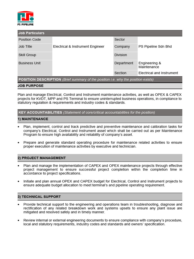 Jd E I Engineer Pdf Regulatory Compliance Project Management