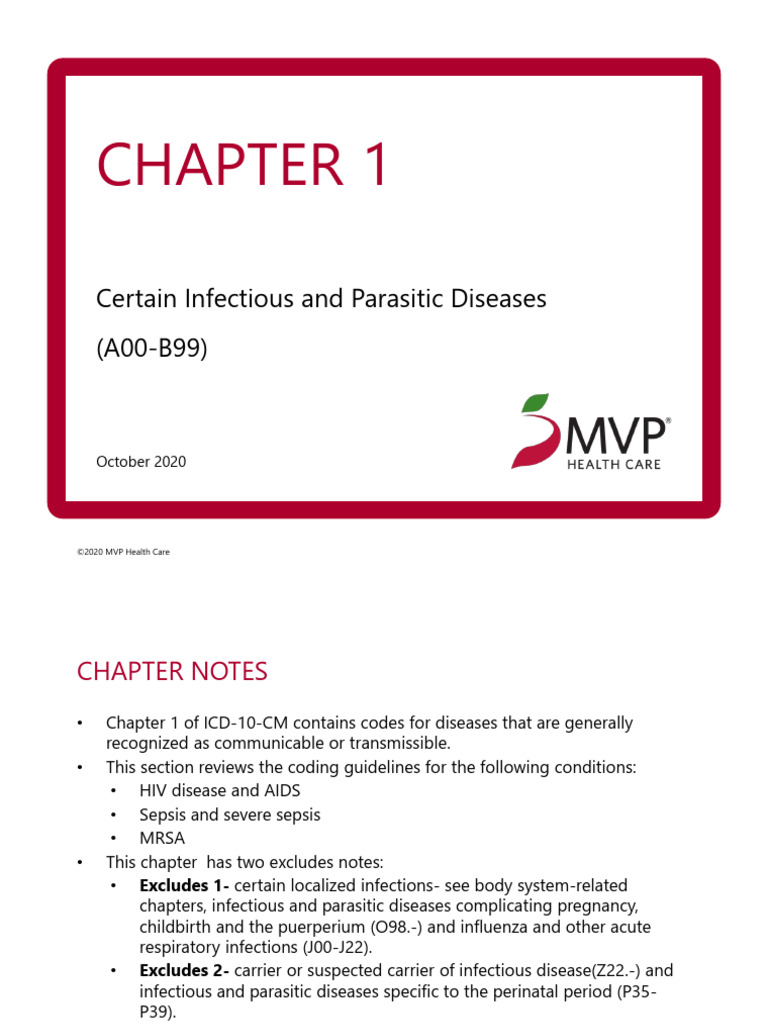 Chapter 1 Certain Infectious and Parasitic Diseases | Download Free PDF ...