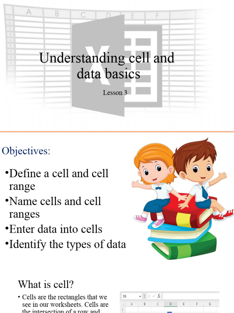 Lesson 3 - Understanding Cell and Data Basics | PDF | Microsoft Excel ...