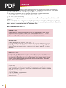 Connectivity Level 3 Teachers Book Warm Up Activity Bank