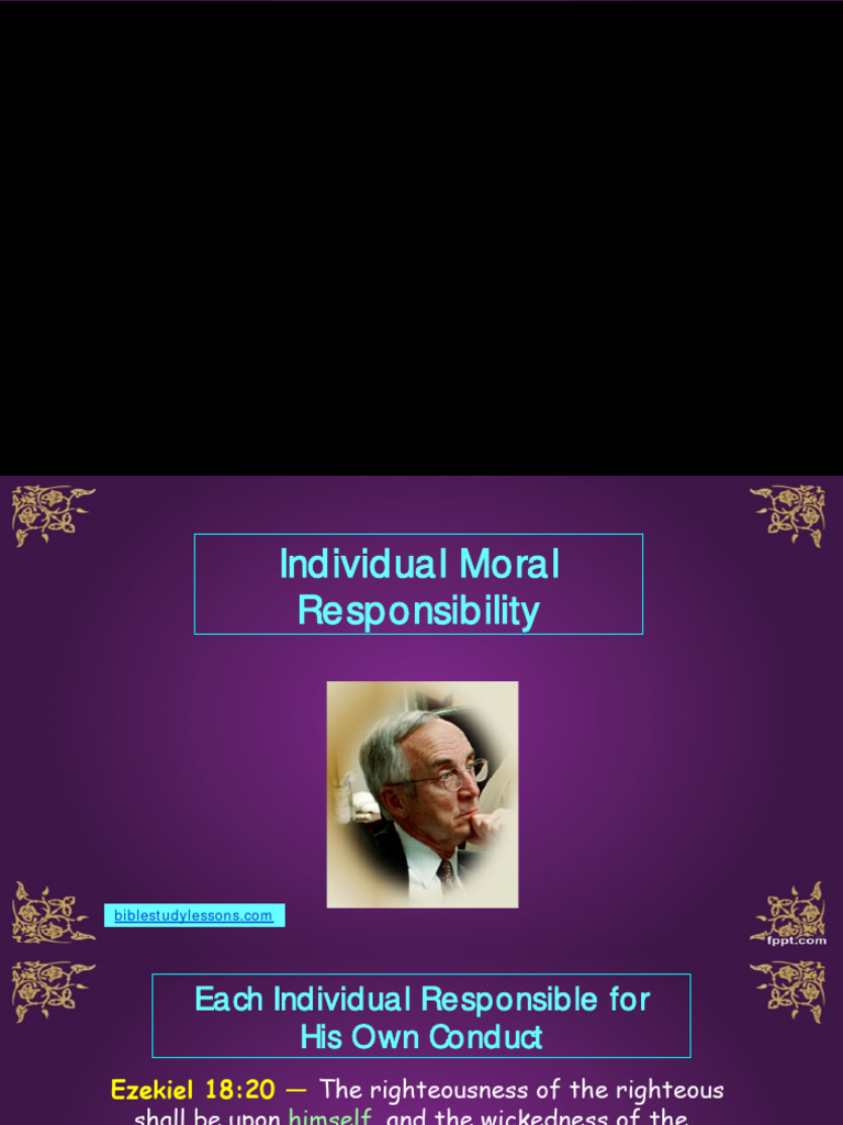 Individual Responsibility | PDF | Gospel Of Mark | Systematic Theology