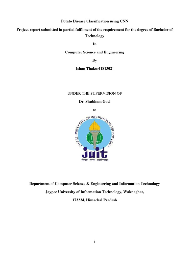 Potato Disease Classification with CNN | PDF | Artificial Neural ...