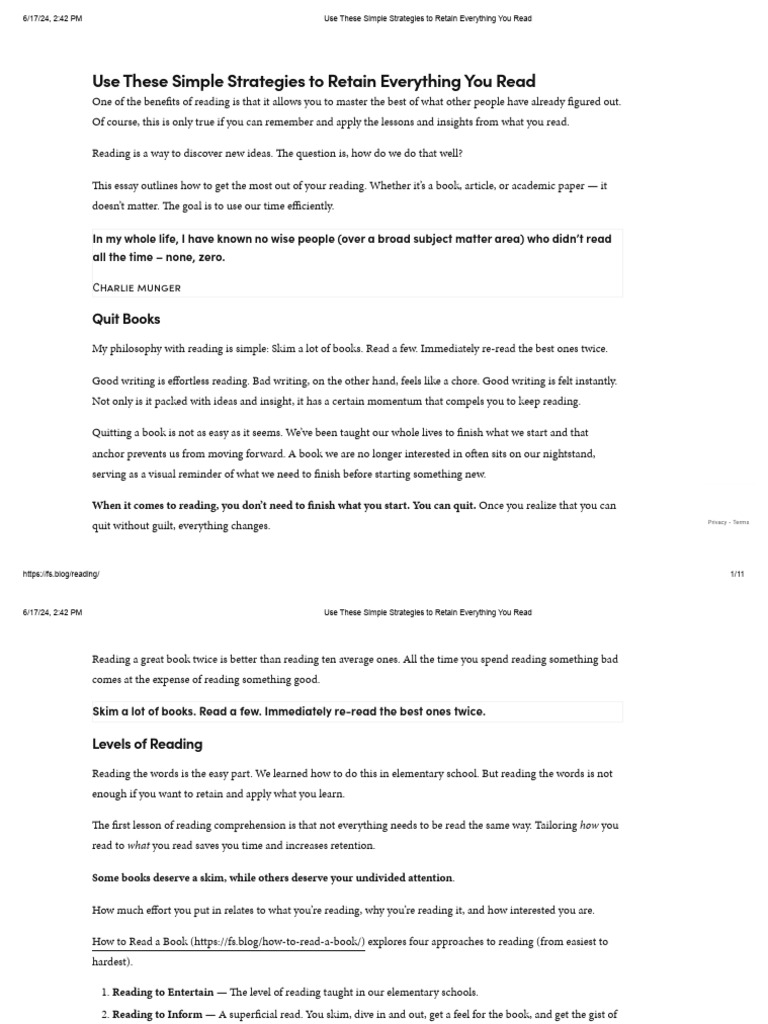 How To Read Books Quickly And Retain Information