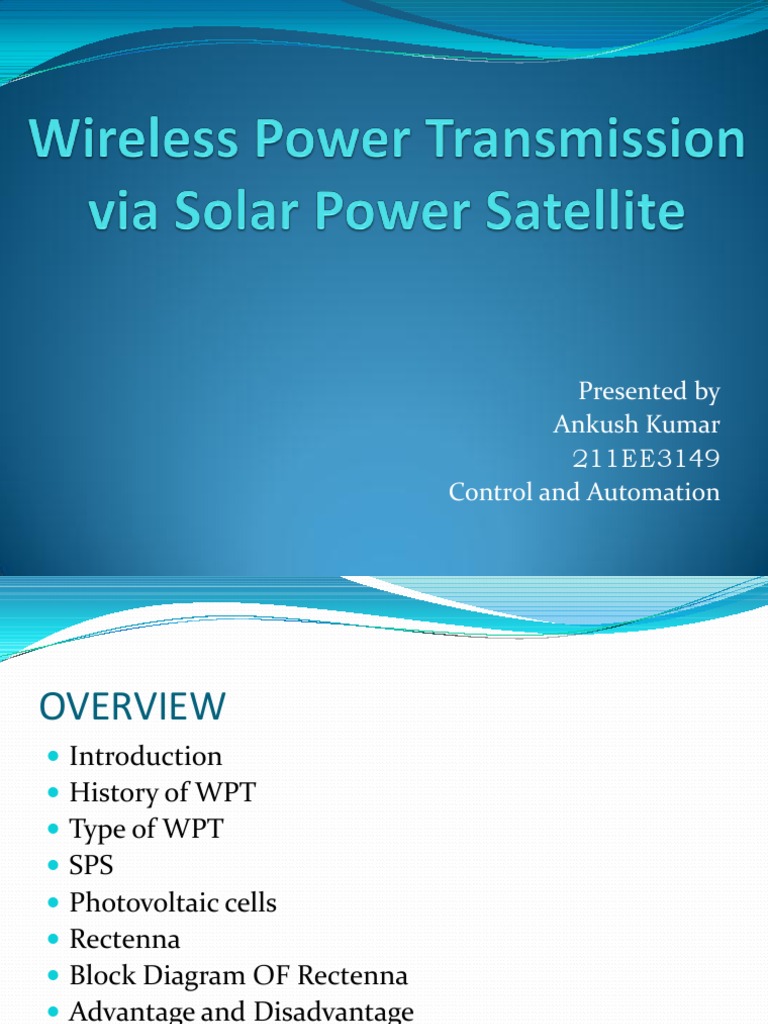 Wireless Power Transmission | PDF | Electric Power Transmission | Microwave