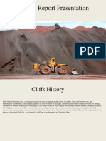 Annual Report Presentation: Cliffs History and SWOT Analysis