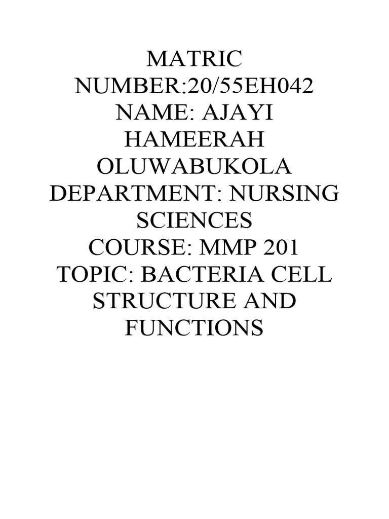 Bacteria Cell Pdf Bacteria Cell Biology