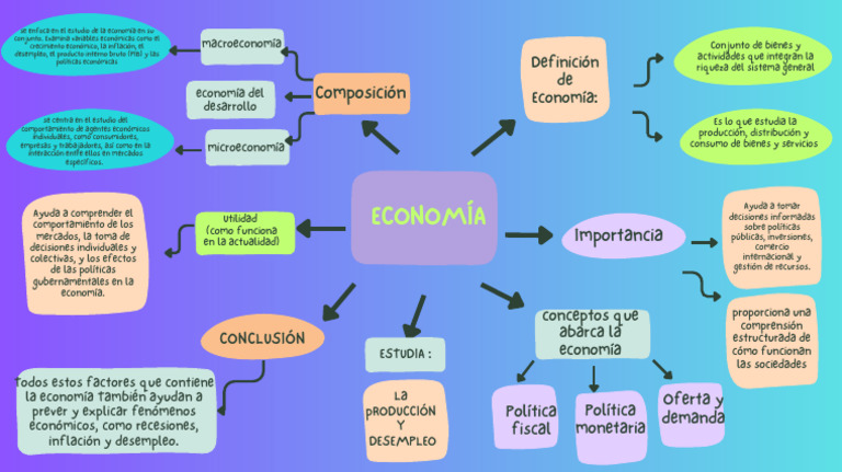 Organizador Visual de la Economía | PDF | Inflación | Economias
