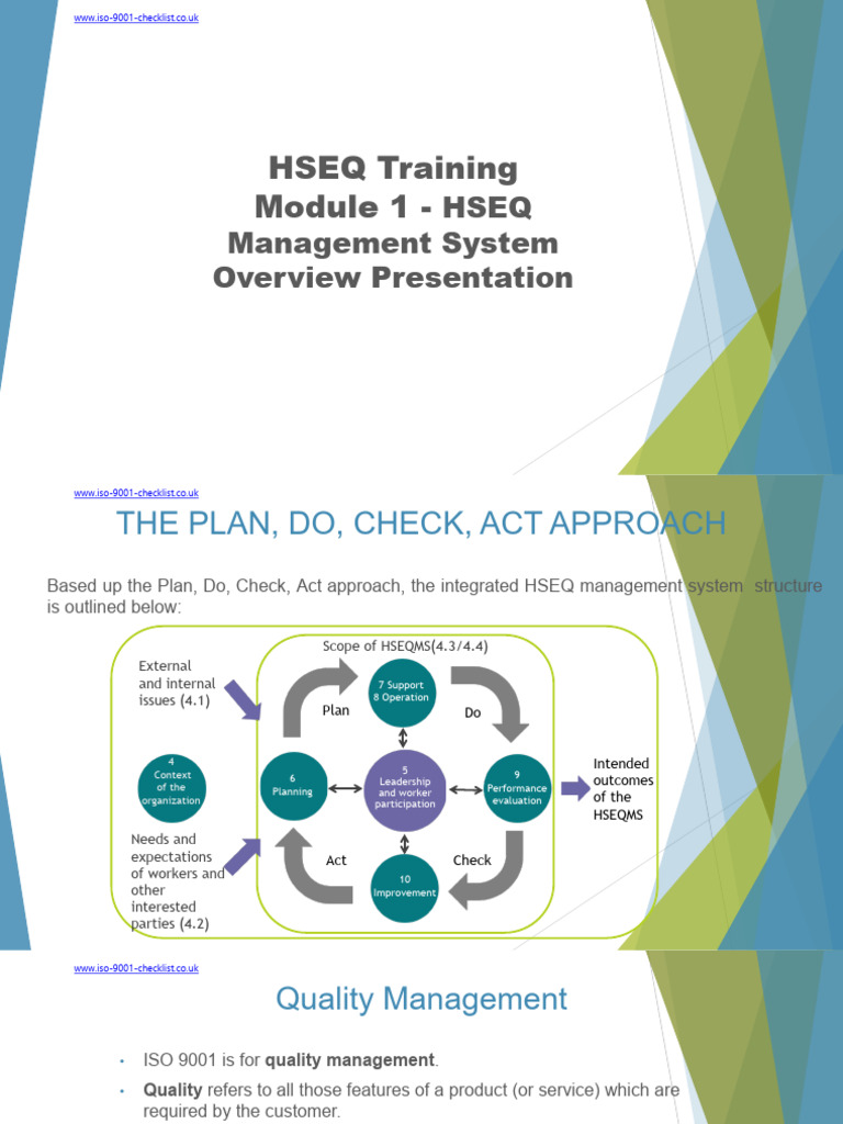 HSEQ Management System Overview | PDF | Quality Management ...