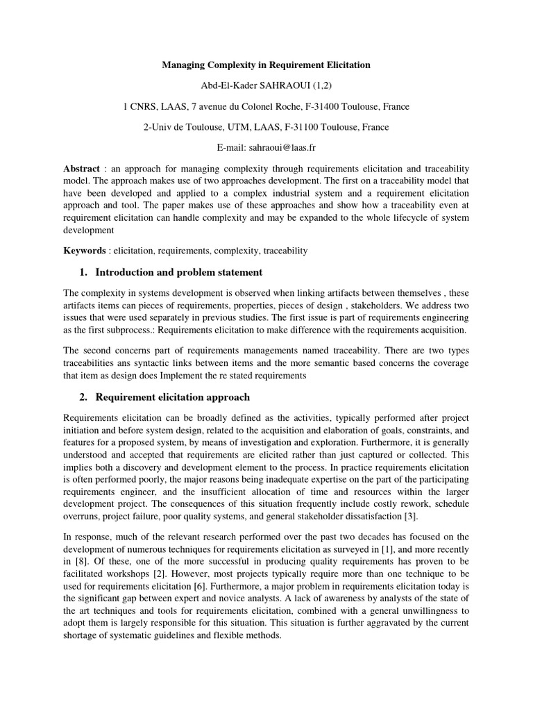 Engineering Problem Statement Sample | PDF | System | Information