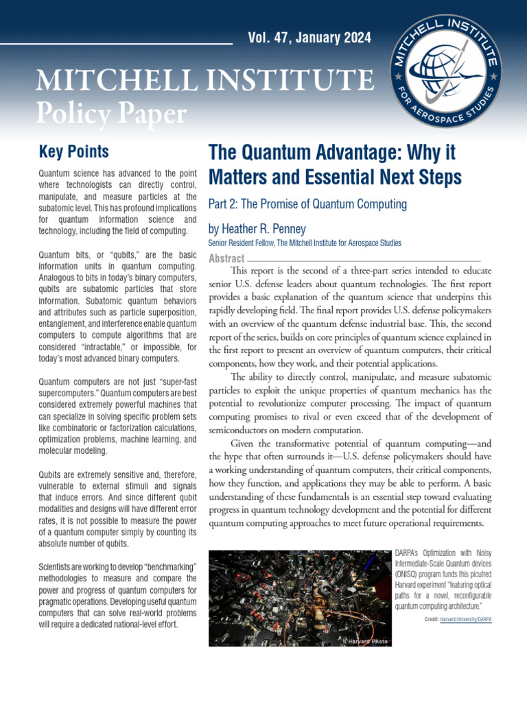 Overview of Quantum Computing Advances | PDF | Quantum Computing ...