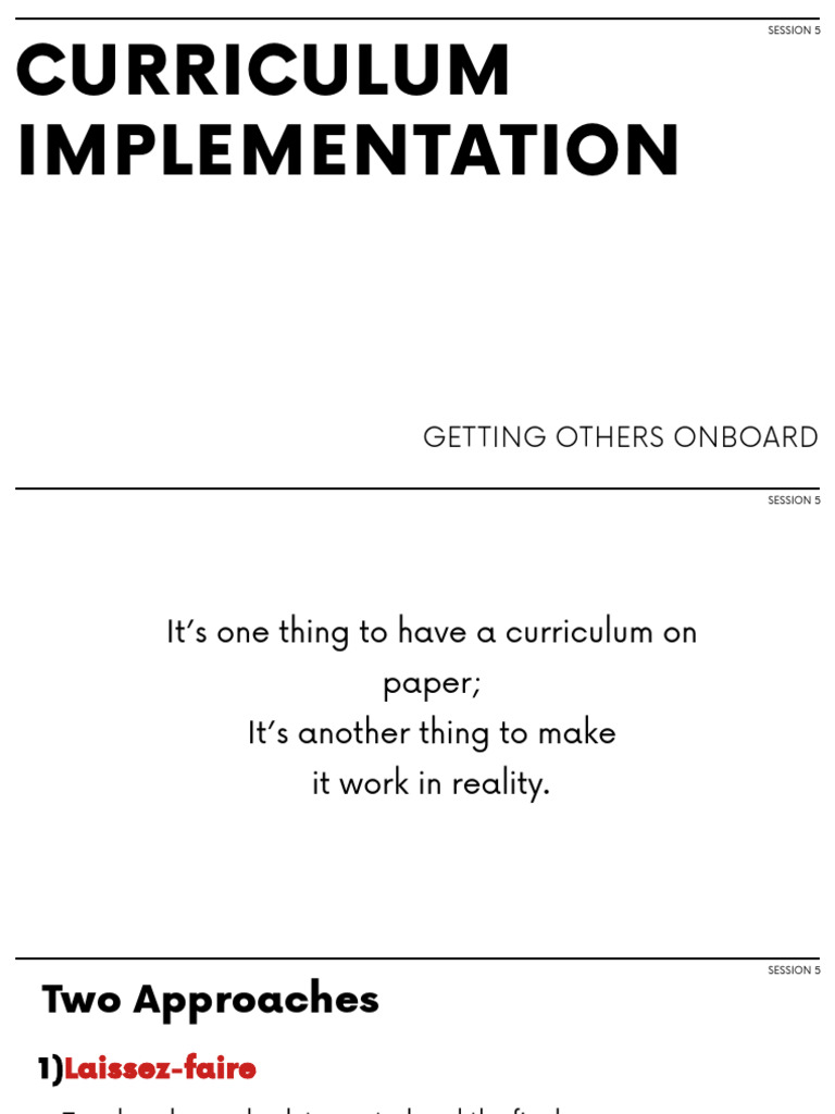 Curriculum Implementation Strategies | PDF | Curriculum | Pedagogy