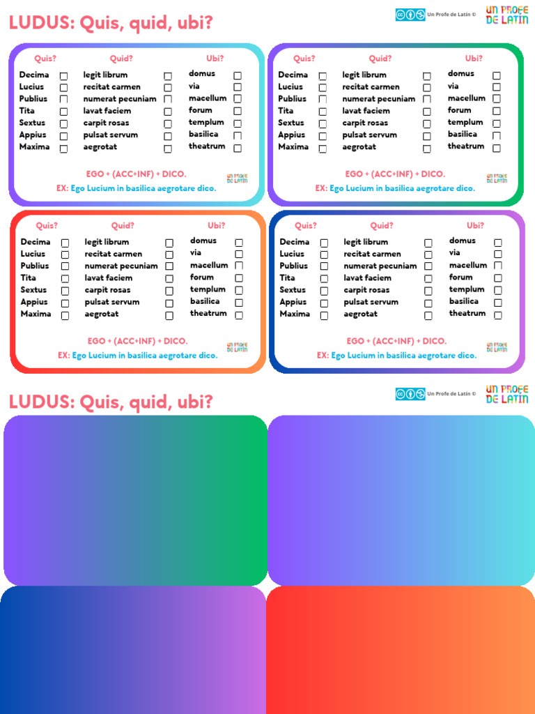 Ludus - Quis, Quid, Ubi | PDF