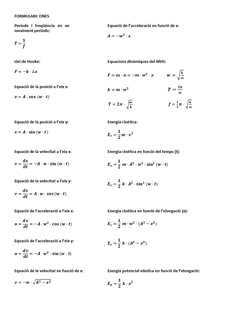 Formulari Ones | PDF