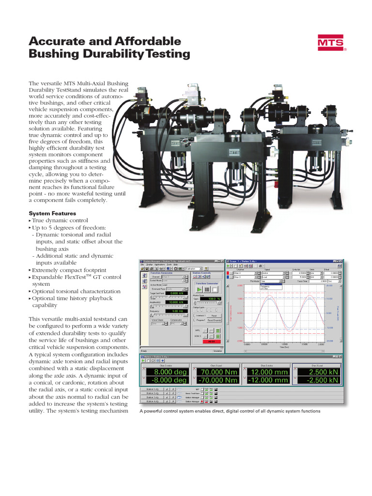 Multi-Axial Bushing Durability Testing | PDF | Axle | Manufactured Goods