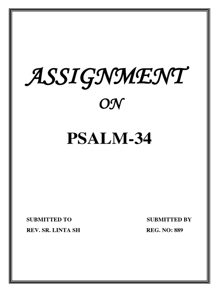 Psalm 34 pdf psalms david