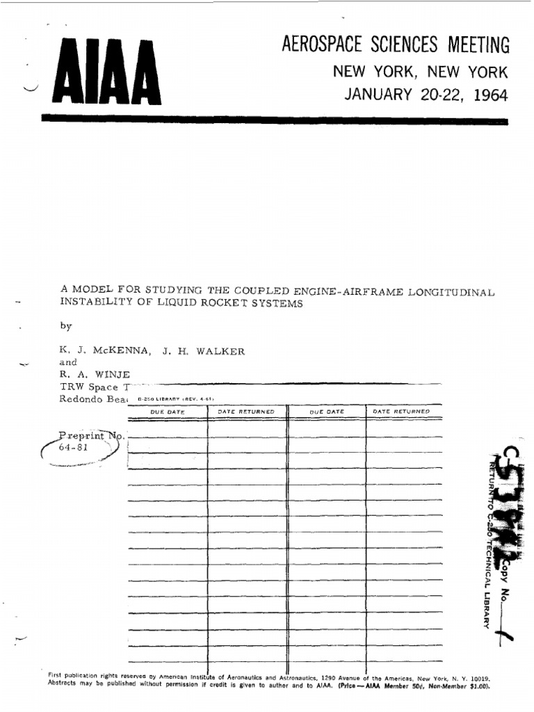 Longitudinal Instability in Liquid Rockets | PDF | Oscillation | Damping