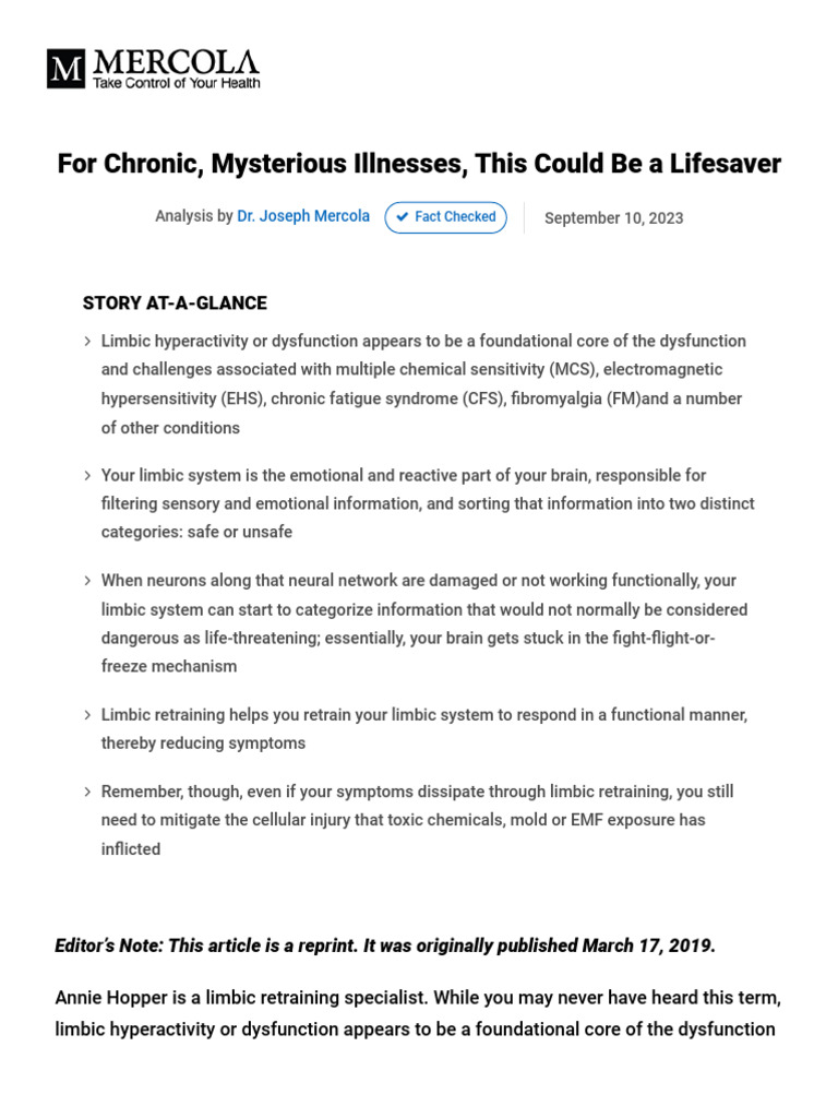 Limbic Retraining PDF | PDF | Obsessive–Compulsive Disorder | Grief