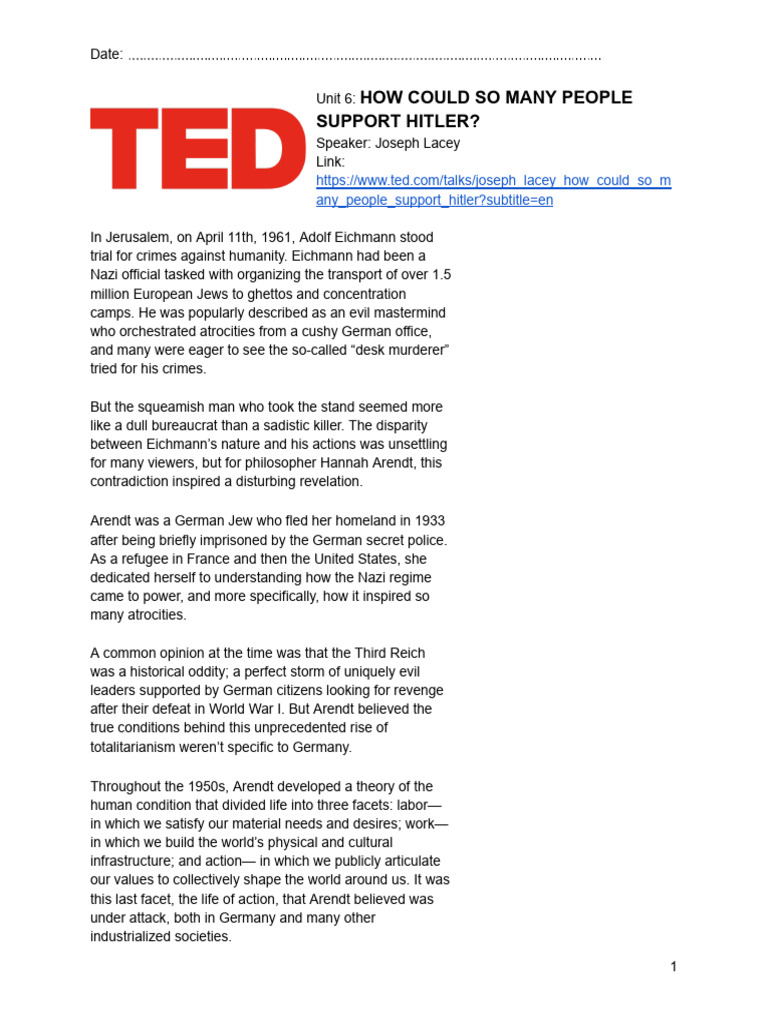 Ted 2 | PDF | Coffee | Bipolar Disorder