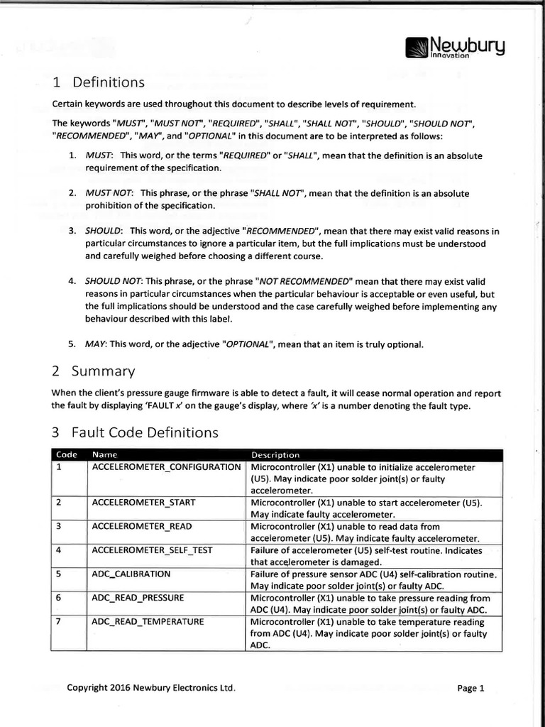 Fault Codes | PDF