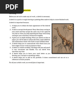 S5 Fine Art Sketching Notes