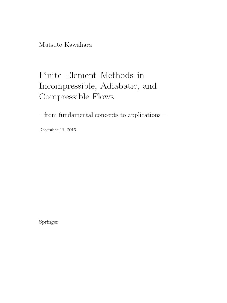Finite Element Methods for Fluid Flows | PDF | Finite Element Method ...