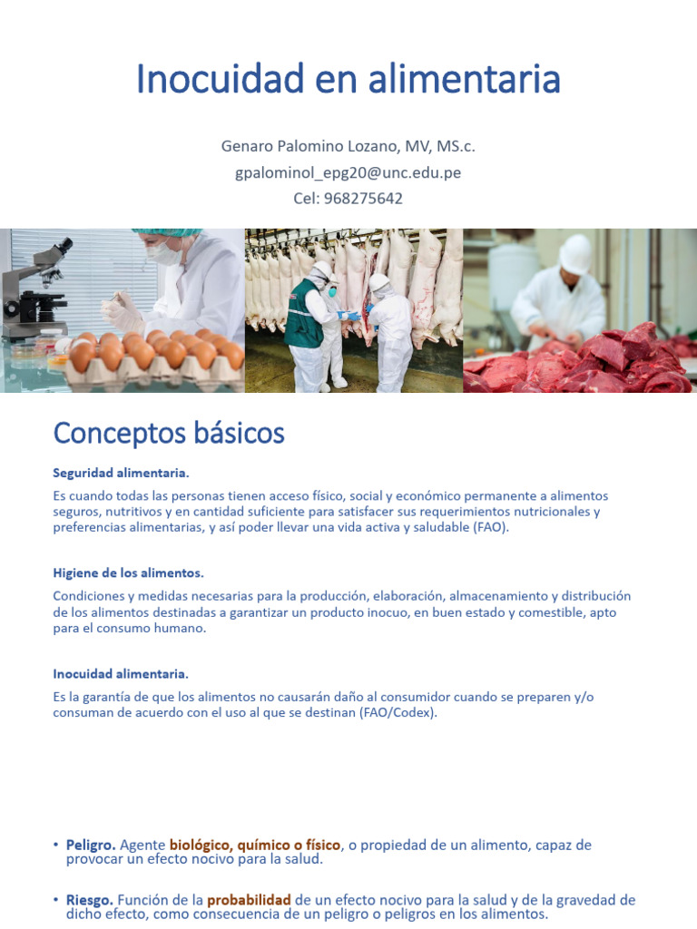 Inocuidad Alimentaria y HACCP | PDF | Análisis de Riesgo y Puntos ...