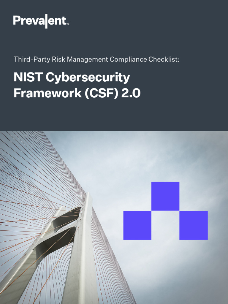 NIST CSF 2 0 Checklist O324 PDF Risk Management Computer Security